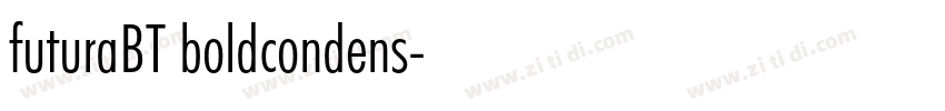 futuraBT boldcondens字体转换